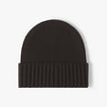 thumbnail image 3 of UTSJKR Men's Wool Knit Beanie, Fall Winter Thickened Ribbed Skull Cap, Outdoor Warm Cold Hat Winter Ski Cap Hats Coffee, 3 of 4
