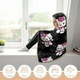 thumbnail image 6 of Hello Kitty Blanket Hoodie, Wearable Blanket, Cloak Hooded Throw Blanket, Soft Warm Fluffy Blankets for Bed Couch Sofa, 6 of 8