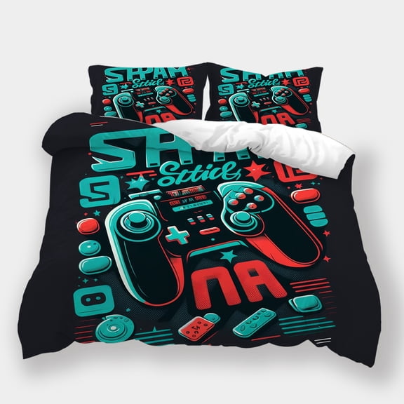 Game Theme Bedding Set Boy Girl Fashion Duvet Cover Pillowcase Newly Design Home Textiles,Twin (68"x86")