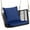 Mix Brown,Navy, variant on Costway Patio Hanging Rattan Basket Chair Swing Hammock Chair with Seat Cushion