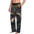 thumbnail image 6 of Sikiie Tribal Style Raccoon Mens Pajama Pants Sleep & Lounge Pants, PJ Bottoms With elastic waistb and Pockets Large, 6 of 6