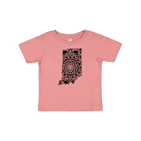 

Inktastic Indiana Silhouette Mandala Gift Baby Boy or Baby Girl T-Shirt