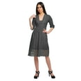 thumbnail image 3 of Moomaya Robe Imprimée Longueur Genou pour Femmes Grande Taille Vêtements Décontractés Tenue d'Été, 3 of 4