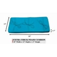 thumbnail image 4 of Sheet Music Northwest Light Blue Piano Bench Cushion 14" x 30" - Extra Thick Bench Pad, 4 of 4