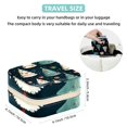 thumbnail image 5 of Christmas Tree Travel Portable Jewelry Organizer: Square Jewelry Box Storage Case and Display for Rings, Earrings, Necklaces, Bracelets, and More - Suitable for Girls and Women, 5 of 6