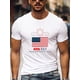 thumbnail image 1 of Men's Patriotic 4th of July T-Shirt - Casual Crew Neck, American Flag & Fireworks Print, Short Sleeve, Machine Washable, American Flag Clothes, 1 of 7