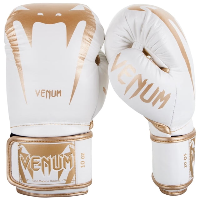 Guantes de Boxeo Venum Giant 3.0 Cuero Nappa Blanco/Oro