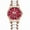 Burgundy Dial, variant on Women's Luxury Quartz Watch – Rose Gold, Ceramic & Steel, Diamond Accents, Waterproof