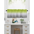 thumbnail image 5 of Valances for Windows Abstract Rod Pocket Cafe Window Treatments Valance Curtains for Kitchen Bathroom Laundry Basement Windows 42"x18", 5 of 9