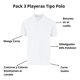 thumbnail image 5 of Playeras Hombre Tipo Polo Pack 3 Pz Moda Casual Manga Corta, 5 of 6