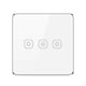 thumbnail image 2 of Tuya ZigBee Light Smart Switch Home Office Control táctil inalámbrico Interruptor de lámpara WiFi Panel de control inteligente, Blanco, 3 bandas Scienceny EL001893-03B, 2 of 2