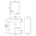 thumbnail image 4 of 72 Black Vanity Set - Two 24 Sink Bases, Two 12 Drawer Bases (LV5-C16-72-B), 4 of 4