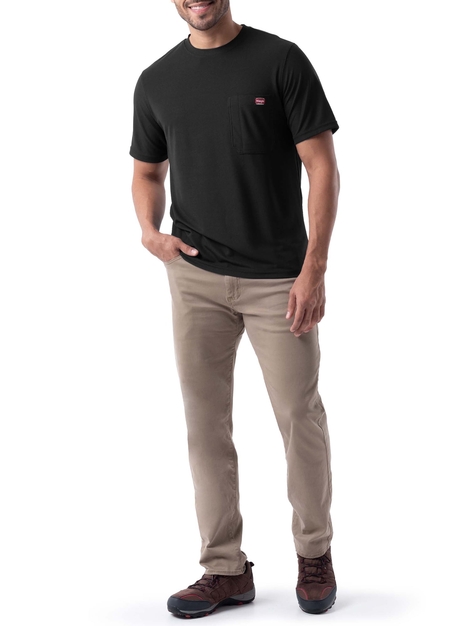 Wrangler Workwear Men's Short Sleeve Performance Tee 2-Pack Bundle