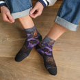 thumbnail image 3 of Naloa Ornate Purple Floral Vase Ankle Socks for Women Non Slip Socks No Show Socks Classic Low Cut Casual Socks Casual Socks, 3 of 7