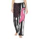 thumbnail image 1 of Fotbe Ribbon Breast Cancer Awareness Pantalones de Pijama para Mujer, Pantalones de Dormir, Pantalones Pj con Cordón y Bolsillos-3X-Large, 1 of 6