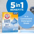 thumbnail image 2 of Arm Hammer Power Sheets Laundry Detergent Fresh Linen 50 Count, 2 of 9