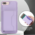 thumbnail image 6 of for iPhone 7 Plus/8 Plus 2 In 1 Detachable Magnetic Card Slots Back Case, PU Leather RFID Blocking Kickstand Fashion Shockproof Protective Phone Case Cover for iPhone 7 Plus/8 Plus, Purple, 6 of 10