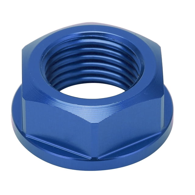Écrou d'Essieu de Roue, Plus Fort Écrou de Moyeu de Roue de Moto Léger en Aluminium M16x1.5 pour Moto Rouge, Bleu
