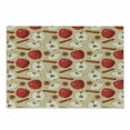 thumbnail image 1 of Fruits Cutting Board, Quartered and Halved Apples with Cinnamon Sticks and Star Anise Diet Recipe, Decorative Tempered Glass Cutting and Serving Board, Small Size, Beige Cinnamon Red, by Ambesonne, 1 of 1