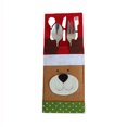 thumbnail image 2 of Bearachild Bolsa de vajilla de Navidad de 4 piezas, bolsa de cubiertos de Navidad, soporte para cubiertos, organizador, contenedor de animales reutilizable Kits de decoración para fiestas Bearachild HA068288-00B, 2 of 6