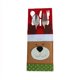 thumbnail image 2 of sweethay 4 piezas bolsa de vajilla de Navidad fiesta de Navidad atmósferas de vacaciones bolsa de cubiertos tela contenedor reutilizable accesorio de Kits de decoración para fiestas sweethay HA068288-00B, 2 of 6