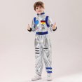 thumbnail image 2 of uikmnh Long Sleeve Romper Boys and Girls Astronaut Carnival Play Performance Jumpsuit for Space Themed Parties and Dress Up Size:10-12 Years, 2 of 9