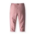 thumbnail image 4 of Trajes de ropa para bebés, camisa de vestir para niños pequeños con pajarita + pantalones con tirantes, conjuntos de trajes para caballero, boda, rosa, 120cm, 4 of 5