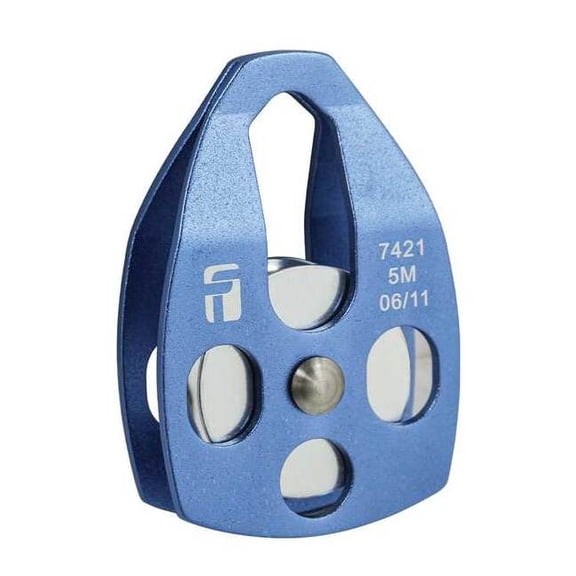 Tripod Pulley,Aluminum,5 in H,Blue 7421