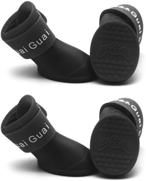 Outdoor Dog Boots Waterproof Adjustable Silicone Shoes Adjutable Strap