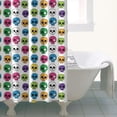 thumbnail image 4 of Colorful Skull Pattern Shower Curtain 36"x72" ,Bathroom Decorative Shower Curtains Set with 12 Hooks,Modern Waterproof Washable Shower Curtain, 4 of 6