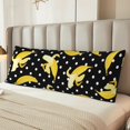 thumbnail image 6 of Picia Banana Body Pillow Cover - Super Soft Microfiber 20x54 Body Pillow Case - Envelope Closure, Wrinkle, Stain Resistant Body Pillow Cover,Elegant Bedding, 6 of 8