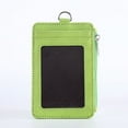 thumbnail image 3 of LCXmlly Employee Card Holder 2 In 1 ID Badge Holder with Lanyard Clear Window 5 Card Slots Faux Leather Solid Color Multi functional Employee ID Card Case, 3 of 8