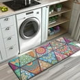 thumbnail image 3 of Multicolor Ethnic Geometric Pattern Kitchen Rug Mat,Kitchen Runner Rugs Non Skid Washable,Decorative Kitchen Floor Mats for Kitchen,Sink,Laundry,17"x47.2", 3 of 7