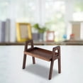 thumbnail image 3 of Esquirla Wood 1:12 Dollhouse Furniture Mini Rack Model Dining Room Decoration Life Scene Black Walnut, 3 of 7