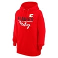 thumbnail image 2 of Women's G-III 4Her by Carl Banks  Red Calgary Flames Team Fleece Pullover Hoodie, 2 of 3
