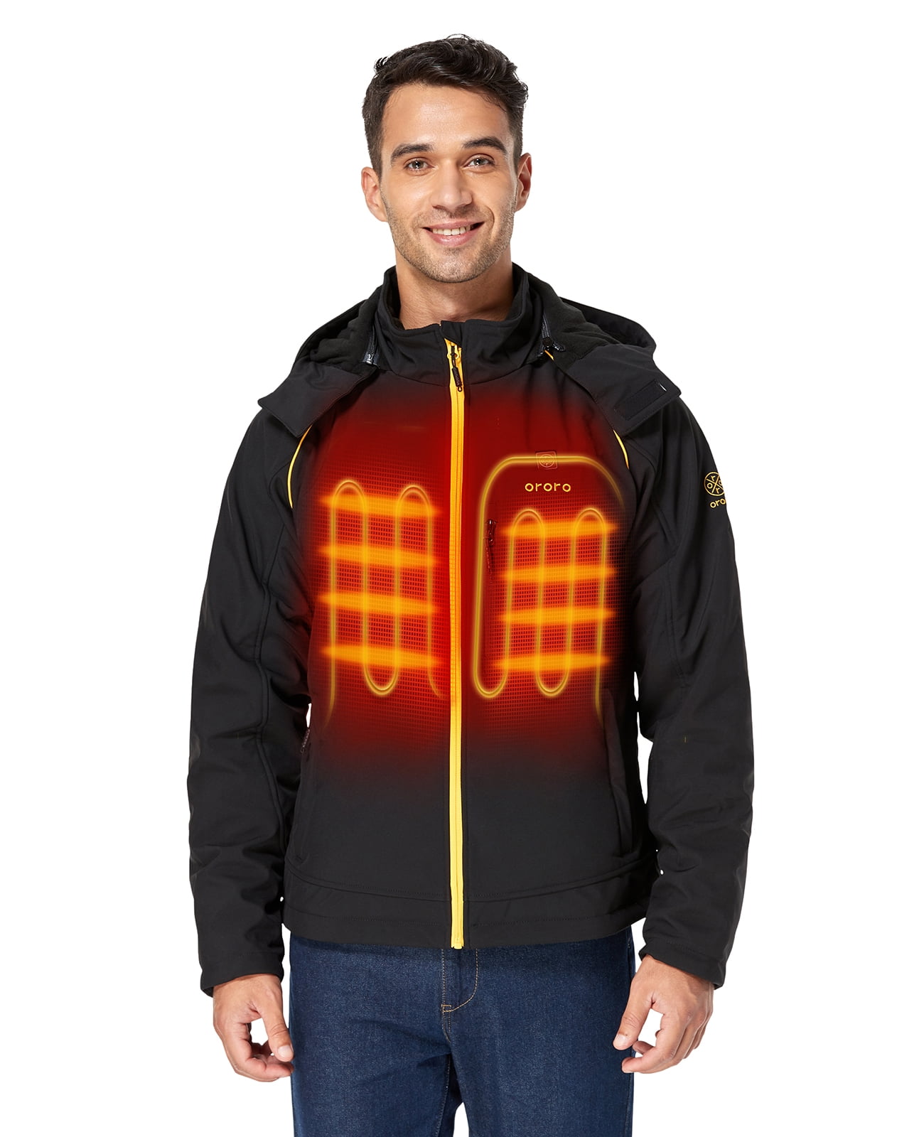 ORORO Men's Heated Jacket Kit With 