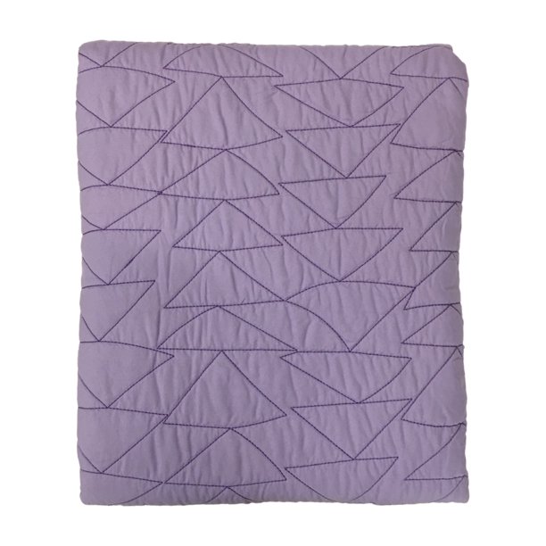 Pillowfort Reversible Solid Purple Lavendar Stitched Full Queen Bed