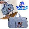 thumbnail image 2 of Bolsos de viaje Sonics para mujer y hombre, con estampado de anime, a la moda, grandes, para gimnasio, fin de semana, con compartimento para zapatos, bolsos deportivos y de fitness, 2 of 5