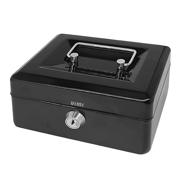 Caja Fuerte De Seguridad VIMI Para Dinero Con Llaves Charola Removible Negro