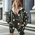 thumbnail image 3 of FOR U DESIGNS Christmas Tree Zip Up Hoodies for Women Oversized Hooded Cardigan Size M Long Sleeve Down-Shoulder Collar Sweatshirt for Women Activewear Sportswear Fall, 3 of 7