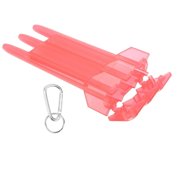 Boîte de Rangement pour Fléchettes, Facile à Transporter, ABS de Haute Qualité, Professionnelle, Portable, Transparente avec Boucle de Verrouillage pour Extérieur, pour Toutes Sortes de Fléchettes, Rouge