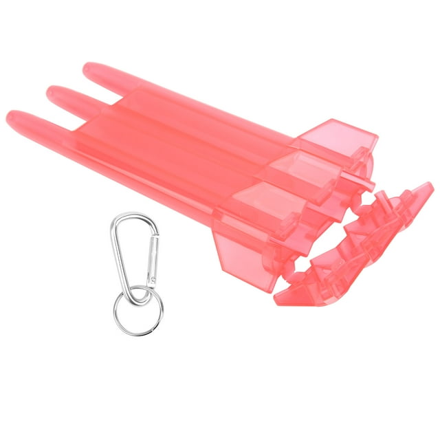 Dart Case, Dart Storage Box Easy To Carry High-quality ABS Professional Universal Portable Transparent With Lock Buckle For Outdoor For All Kinds Of Darts Red
