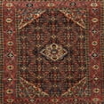 thumbnail image 1 of Ahgly Company Machine Washable Indoor Square Traditional Saffron Red Area Rugs, 3' Square, 1 of 7