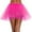01 Hot Pink, variant on Awdenio Skirt for Women Plus Size Womens Pleated Gauze Short Skirt Adult Dancing Skirt 3 Layered