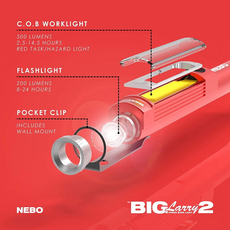 nebo big larry flashlight warranty Work Light Golden Rule ND equipped with new COB LED technology Nebo Big Larry 600 Lumen