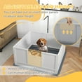 thumbnail image 4 of PawHut Boîte de Mise Bas pour Chiens avec Support de Lumière Rétractable, Tapis, 41 Pouces x 39 Pouces, 4 of 9