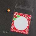 thumbnail image 2 of 100pcs Bolsa de Almacenamiento Plástica estampado de Nieve Navidad para Lollipop Chocolate Galleta rojo Colco Bolsas para galletas, 2 of 7