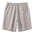 thumbnail image 5 of PIMSSY Men Shorts Lightweight Casual Linen Shorts For Summer Comfort And Relaxed Fit With Adjustable Drawstring And Side Pockets Solid Color Outdoor Male Fashionable Bottoms, 5 of 5