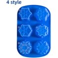 thumbnail image 2 of 6 Even Snowflakes Silicone Cake Mold Soap Mold(4 Style)-1Pack, 2 of 6