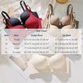 thumbnail image 4 of HBGVBA Seamless Bras for Women V Neck Thin Strap Wireless Bra Solid Color Breathable T-shirt Bra, 4 of 4
